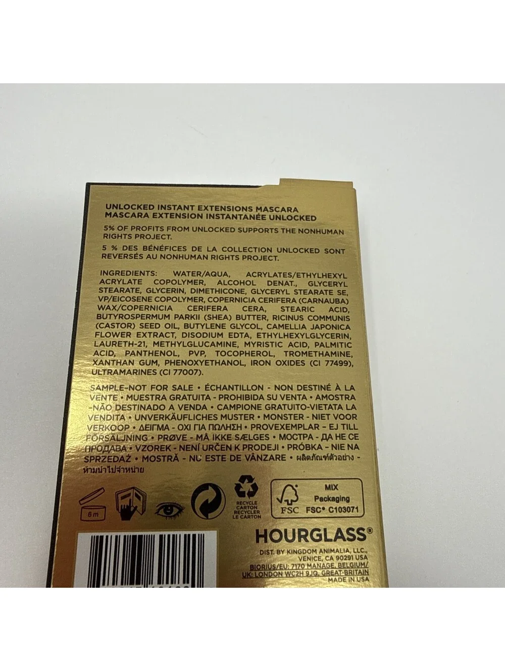 Hourglass Beauty Samples -Vanish + Veil + Unlocked + Caution RN3